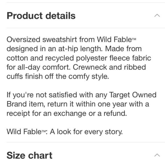 Women's Oversized Sweatshirt - Wild Fable
Green new - Picture 6 of 7
